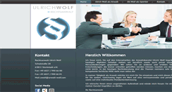 Desktop Screenshot of anwalt-wolf.com
