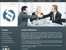 Tablet Screenshot of anwalt-wolf.com
